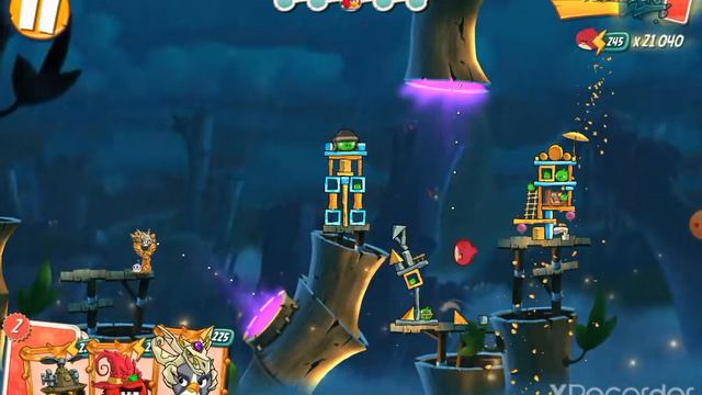 Angry Birds 2 • Daily Challenge • Ежедневное испытание • 4/4/5 • 13/03/22 смотреть онлайн