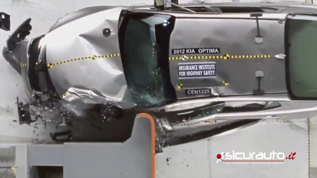 Kia Optima | Crash test Small Overlap IIHS | SicurAUTO.it смотреть онлайн
