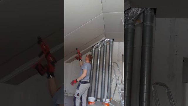 Как быстро и легко прикрутить гипсокартон на потолок смотреть онлайн