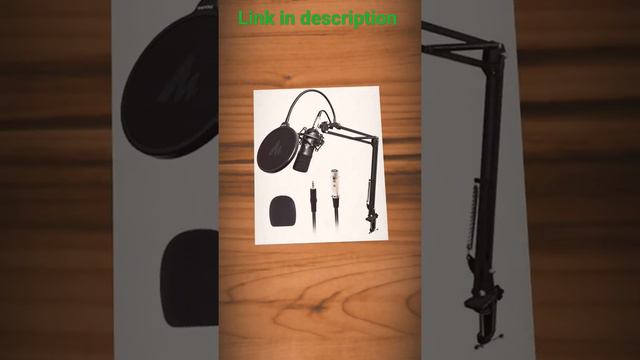 Maono AU-A03 Condenser Microphone Kit Podcast Mic with Boom Arm Microphone Stand (Black) смотреть онлайн