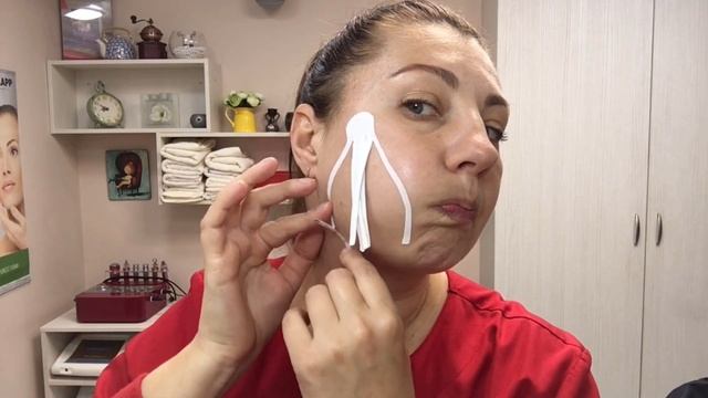 Эстетическое кинезиотейпирование. Брыли. Этап 1 - дренаж. Метельская Ольга смотреть онлайн