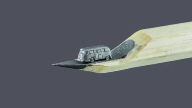 искусство из грифеля карандаша