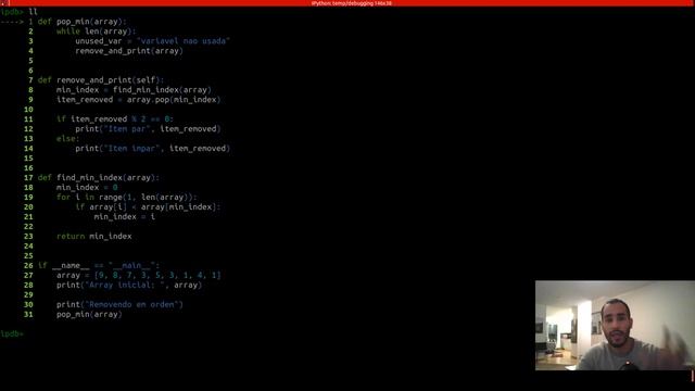 Python - Debug com ipdb смотреть онлайн