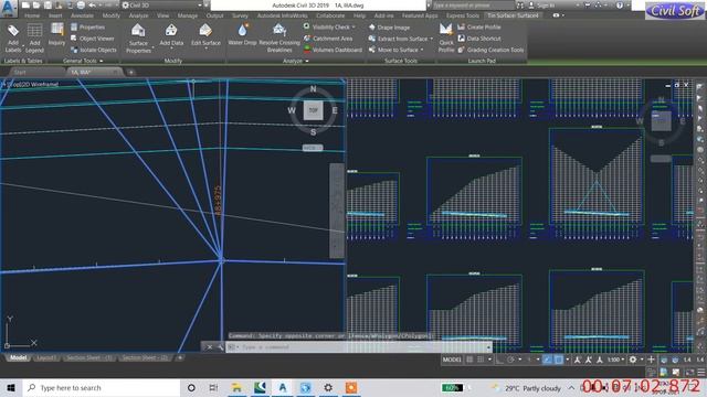 How to change ground level in cross section in Civil 3D | How to edit cross sections in Civil 3D смотреть онлайн