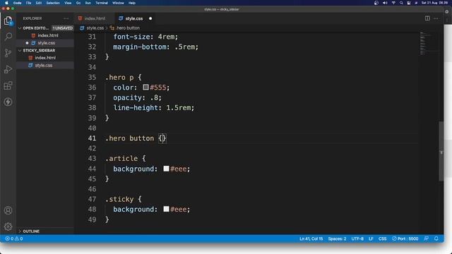 Create Sticky Sidebar on Scroll смотреть онлайн