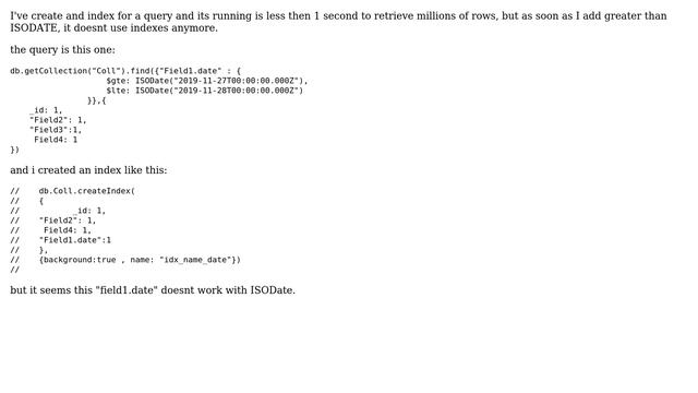 Databases: How to create a MongoDB index with isodate? смотреть онлайн