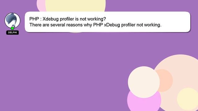 PHP : Xdebug profiler is not working? смотреть онлайн