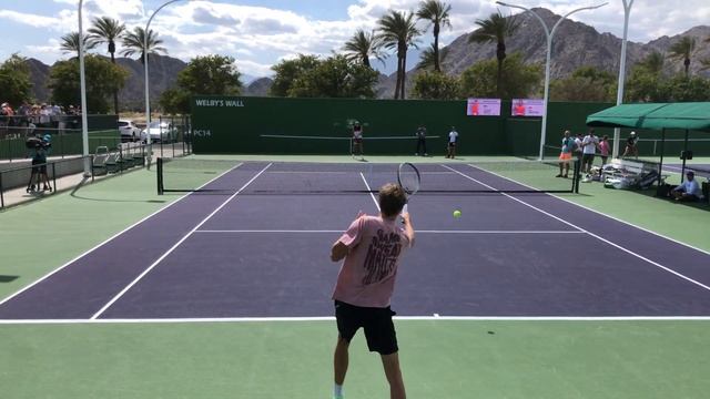 Taylor Fritz & Alexander Zverev - Court Level Practice [IW 3.10.22] смотреть онлайн