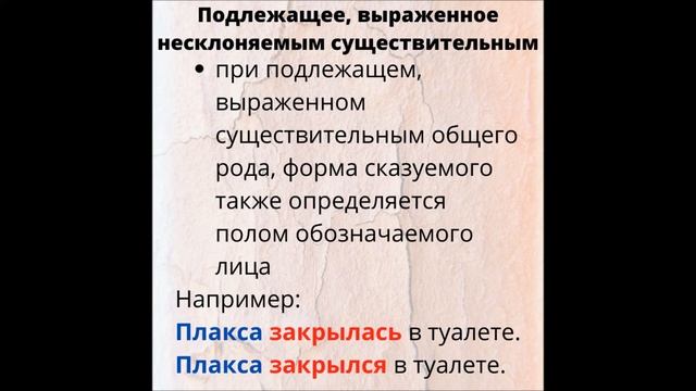 Сказуемое при подлежащем. Подлежащее - несклоняемое существительное смотреть онлайн