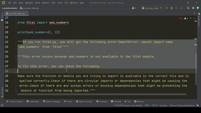How to Fix "ImportError: cannot import name" Error in Python смотреть онлайн