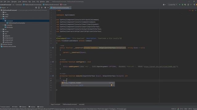 Download a file using Symfony HttpClient with Progress bar смотреть онлайн