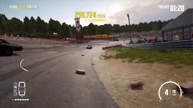 Wreckfest tournament ROAD RAGE event how to achieve 1,000,000 points PS4 смотреть онлайн