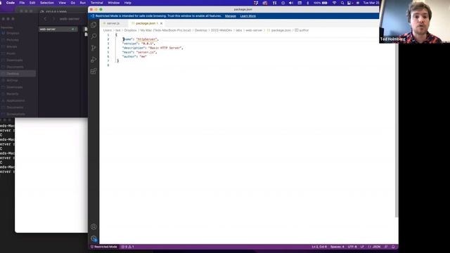CSCI4208 - Lab 8: Node + NPM - Static Web Server смотреть онлайн