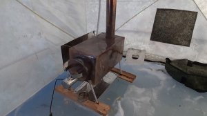 Печька для зимней палатки длительного горения пошехонка