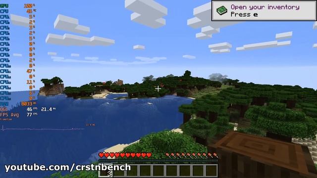 Intel Core i7 10700 \ UHD Graphics 630 \ Minecraft Java @1080p 20 chunks смотреть онлайн