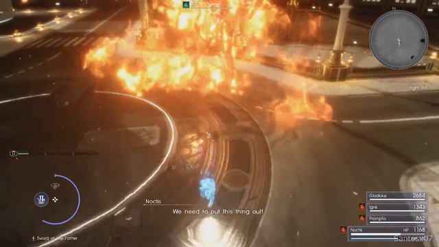 Final Fantasy XV - Ifrit Boss Fight смотреть онлайн