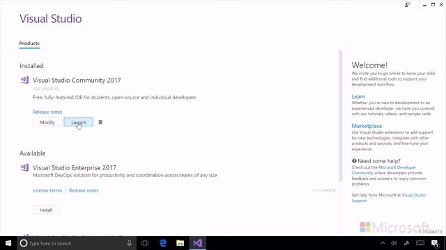 05 Install Components In Visual Studio 2017