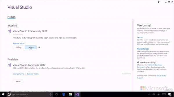 05 Install Components in Visual Studio 2017