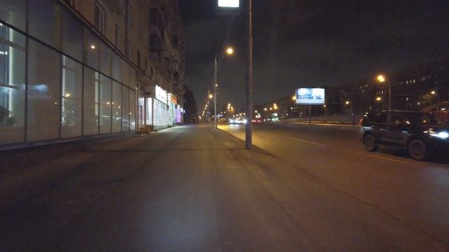 Moscow walk. From Troparevo to Gagarin Square, night bike ride, January 25, 2023 смотреть онлайн