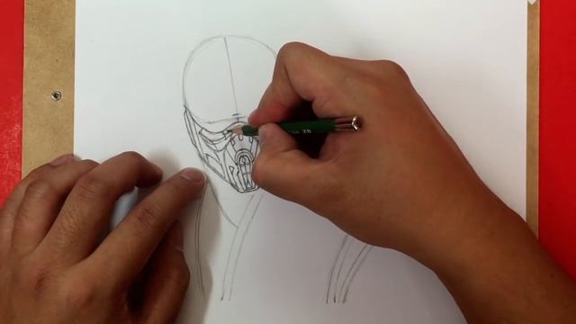 How to Draw SUB-ZERO (Mortal Kombat X) | Narrated Easy Step-by-Step Tutorial смотреть онлайн