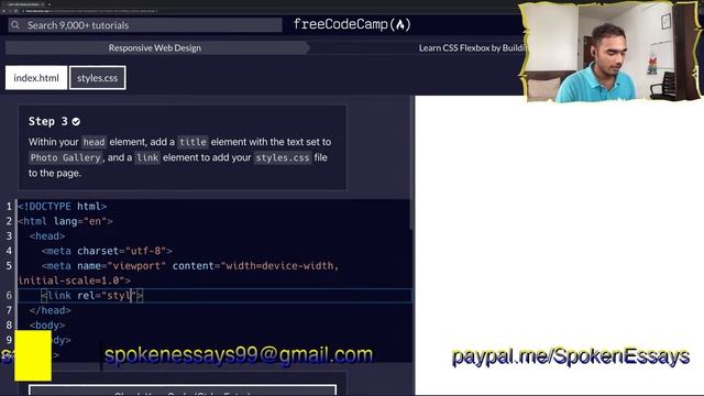 Learning HTML and CSS using freeCodeCamp #coding смотреть онлайн