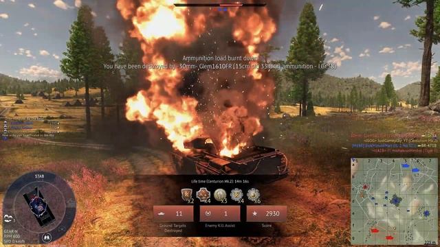 Centurion Mk.2 British Medium Tank Gameplay | War Thunder смотреть онлайн