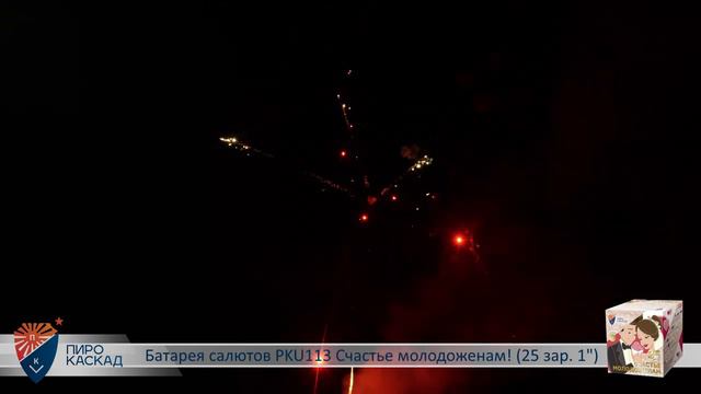 Батарея салютов СЧАСТЬЕ МОЛОДОЖЕНАМ (25х1) PKU113 смотреть онлайн