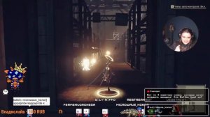 Стрим.  Играем в NieR Automata. ДЕВУШКА ПРОХОДИТ ИГРУ С ЗАКРЫТЫМИ ГЛАЗАМИ