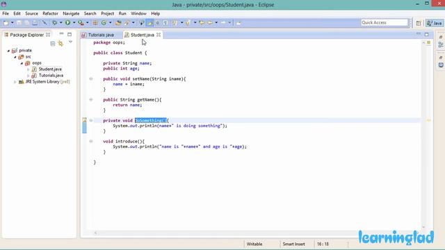 Java Private Access Specifiers | Object Oriented Programming Video Tutorials смотреть онлайн