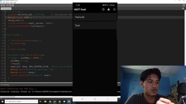 KENDALI LAMPU JARAK JAUH DENGAN MQTT ESP8266 смотреть онлайн