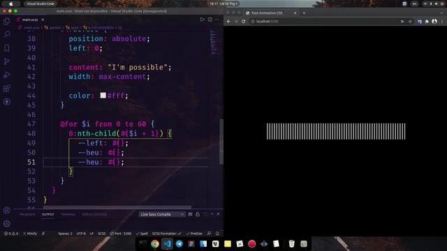 Text Animation HTML CSS смотреть онлайн