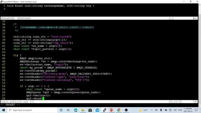 C++ Programming on Linux - RabbitMQ Topic Exchange Example in C++ смотреть онлайн