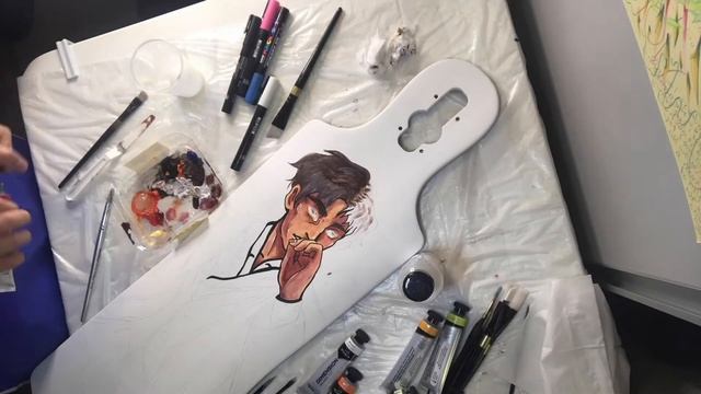 How to Paint a Custom Skateboard! TUTORIAL смотреть онлайн