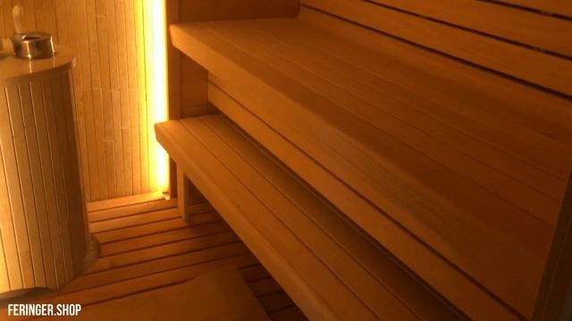 Печь от компании "ФЕРИНГЕР" серия Ламель в облицовке "СИЛЬВИЯ ОРО" смотреть онлайн