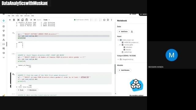 Day 10 and 11 | SQL GUIDED PROJECT -IMDB movies ??️ | MUSKAN -THE DATA NAARI | SDE @ MICROSOFT ?? смотреть онлайн