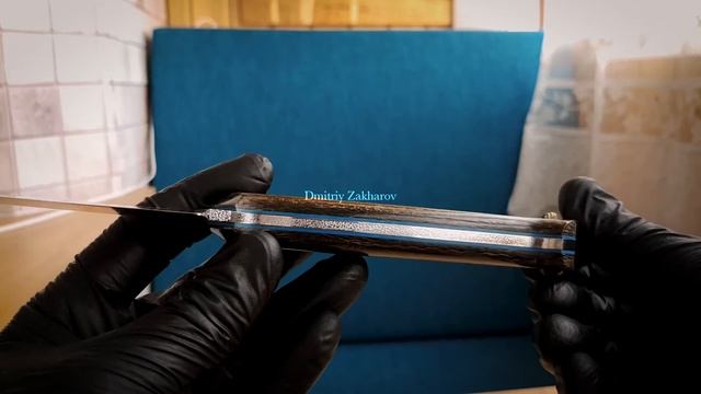 Шикарный ухватистый нож из стали n690 HRS 61 смотреть онлайн