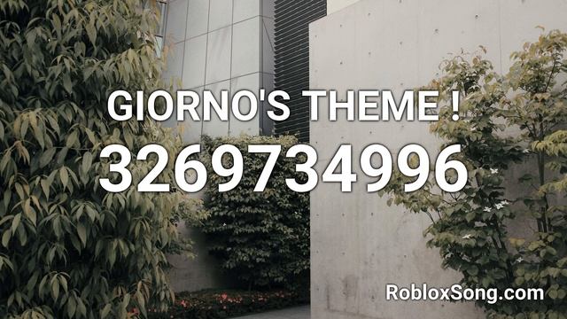 GIORNO'S THEME ! Roblox ID - Roblox Music Code смотреть онлайн