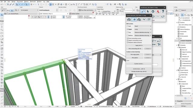 ArchiFrame Overlap Top Plates - ArchiFrame: The Archicad Extension - BIM, Construction & Design