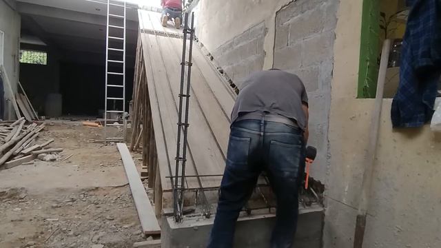 Como hacer una escalera de concreto paso a paso / concrete staircase смотреть онлайн