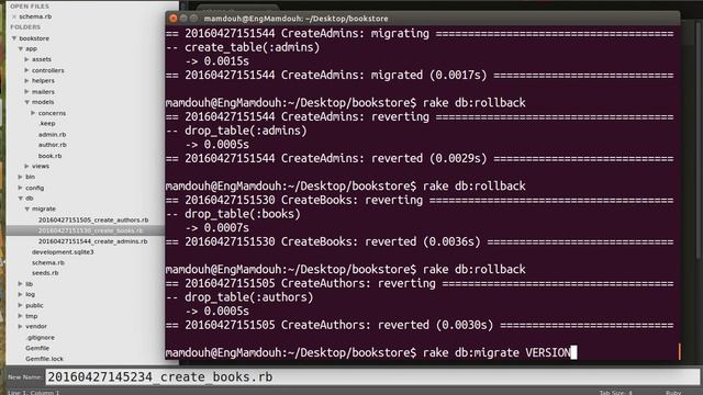Rails Migration #10 | Rollback and Migrate by VERSION and STEP смотреть онлайн