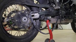 Снятие и установка заднего колеса мотоцикла