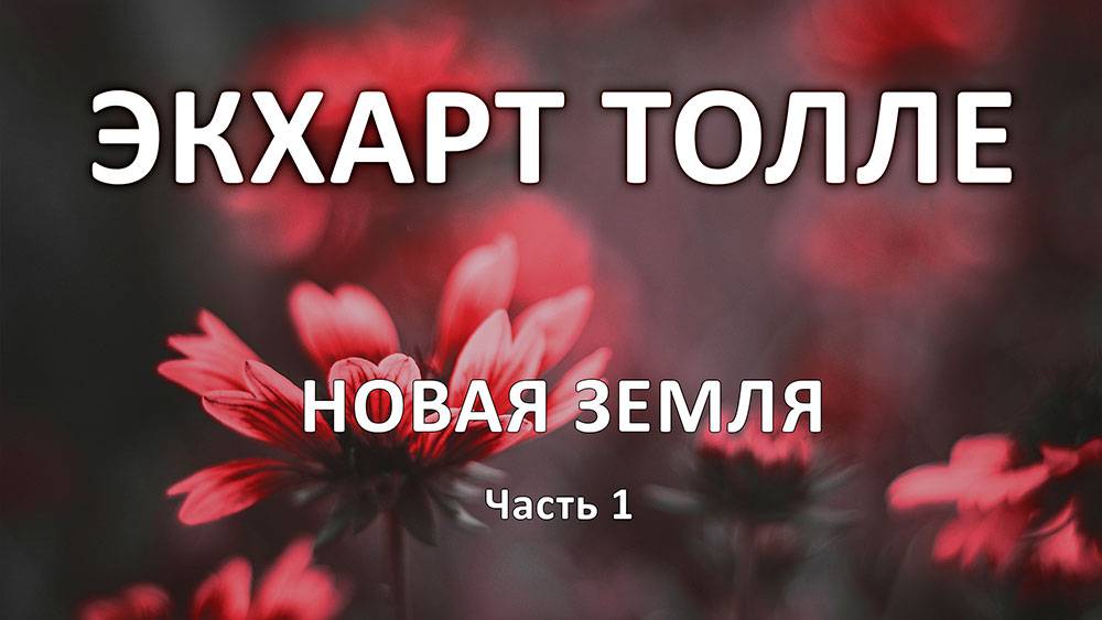НОВАЯ ЗЕМЛЯ. Экхарт Толле. Часть 1. Аудиокнига смотреть онлайн
