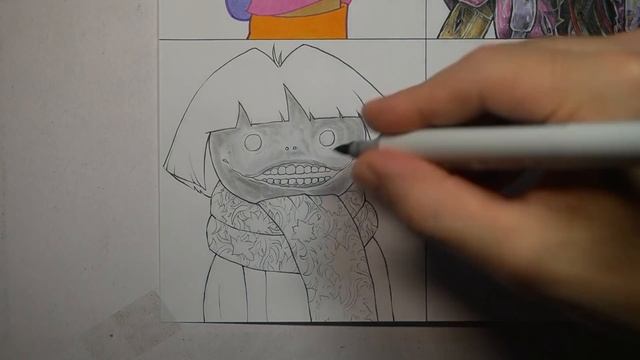 HORROR Artist Draws DORA THE EXPLORER in SCARY Styles (FNAF + More!) смотреть онлайн