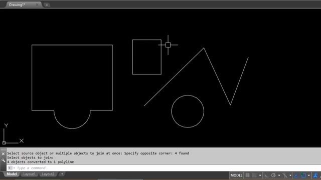 Autocad - Explode, Join, Erase (Memisah, Menyambung, Menghapus) смотреть онлайн