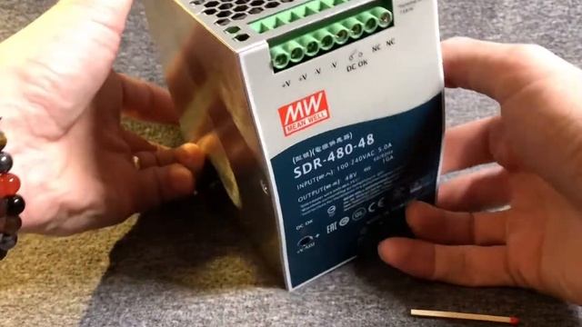SDR-480-48 Mean Well Zdroj na DIN 480W 48V смотреть онлайн