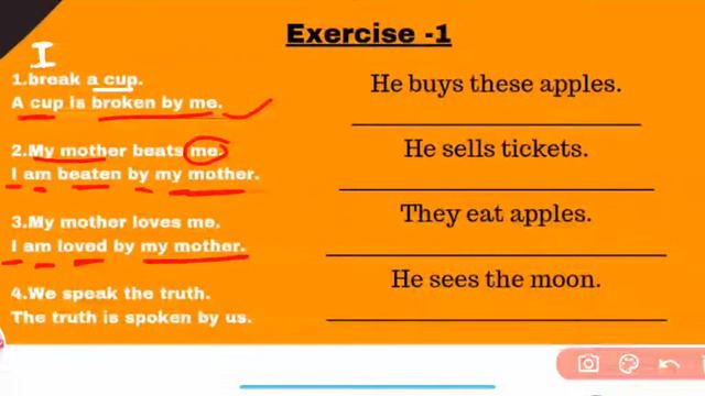 Active and Passive Voice of Present Indefinite Tense with Exercise // Best for Students Part -1 смотреть онлайн