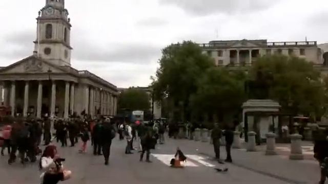 Trafalgar Square. London. UK. / Трафальгарская площадь. Лондон. Великобритания. смотреть онлайн