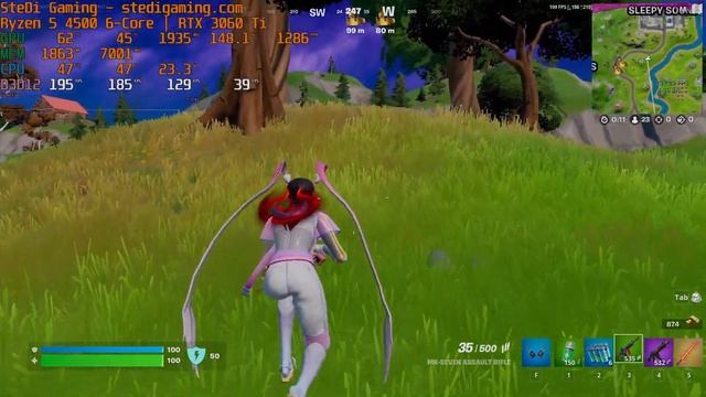 Ryzen 5 4500 Fortnite Low DX12 with GeForce RTX 3060 Ti graphics смотреть онлайн