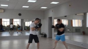 Бокс. Тренировка в парах.