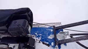 Самодельный мотобуксировщик на гусенице Буран МД.